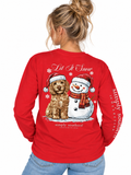 Let It Snow - Dog & Snowman - SS - F26 - Adult Long Sleeve