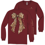It Is All Well With My Soul - Leopard Bow - SS - F26 - Adult Long Sleeve