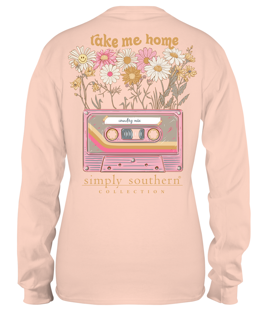 Take Me Home - Country Mix - Cassette Tape - SS - F23 - Adult Long Sleeve