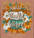 Grateful - Thankful - Blessed - Pumpkins - SS - F26 - Adult Long Sleeve