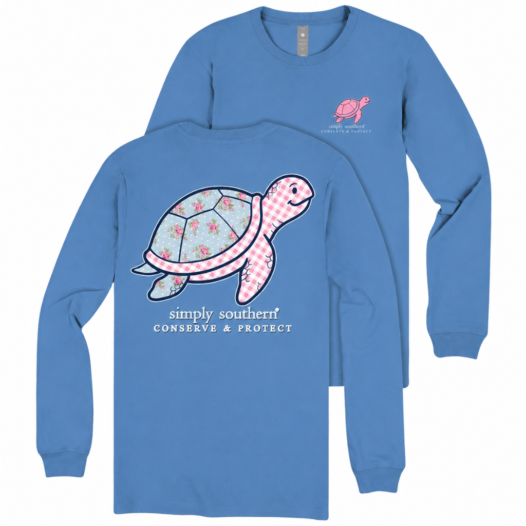 Track Turtle - Plaid Floral - SS - F26 - Adult Long Sleeve