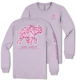 Track Elephant - Pink Bows - SS - F25 - YOUTH Long Sleeve