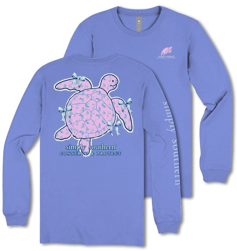 Track Turtle - Tiny Flowers - Bows - Converse & Protect - SS - F25 - Adult Long Sleeve