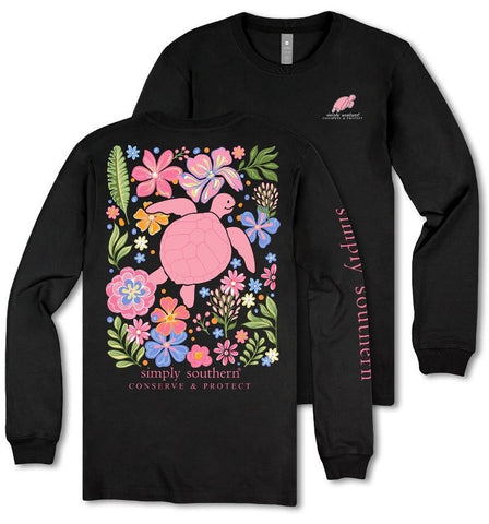 Track Turtle - Dream Flowers - Converse & Protect - SS - F25 - Adult Long Sleeve