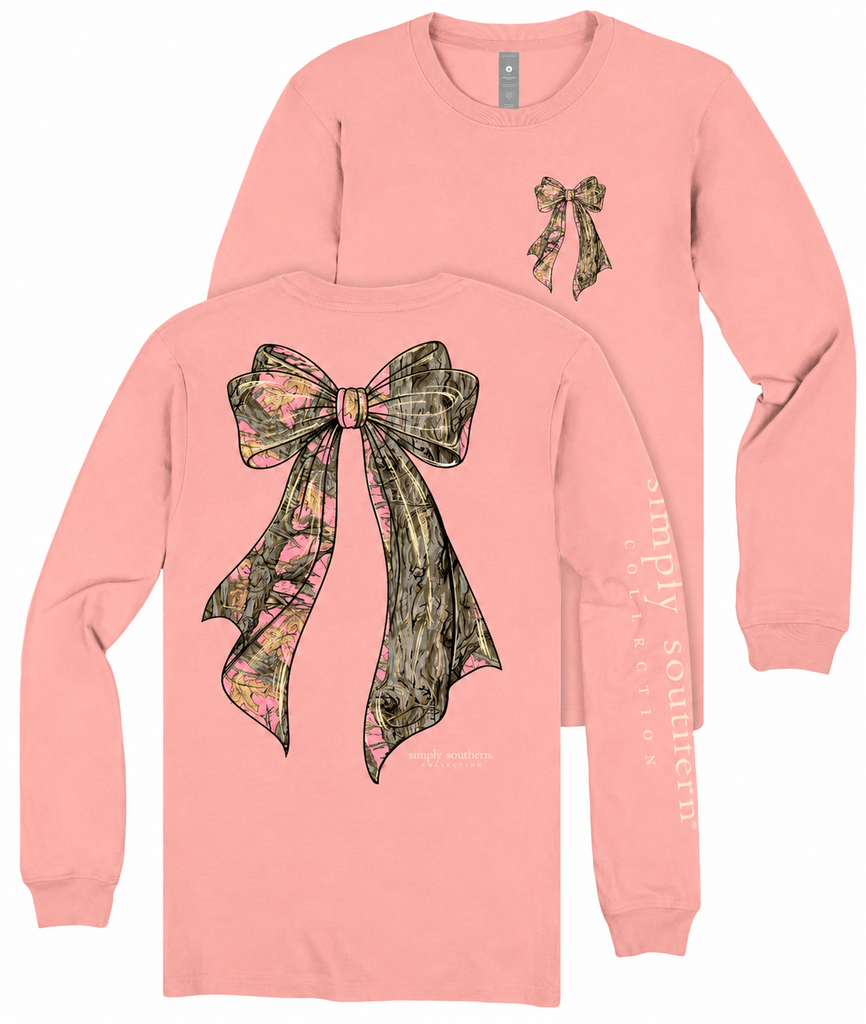 Tree Camo Bow - SS - F26 - Adult Long Sleeve