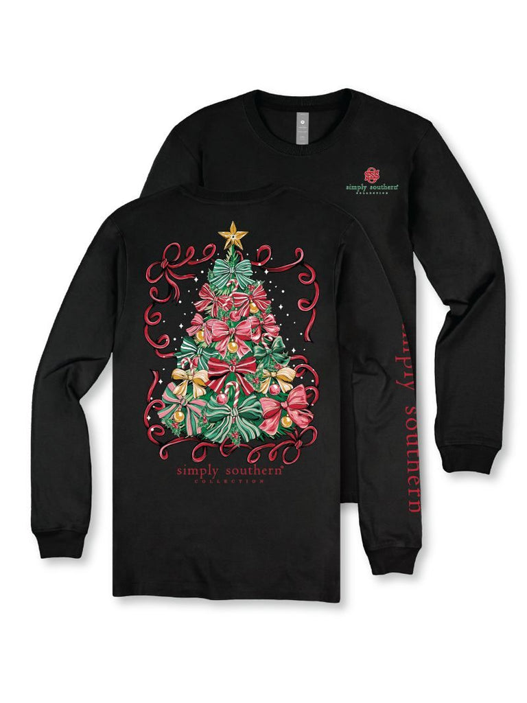 Christmas Tree - Bows - SS - F26 - YOUTH Long Sleeve