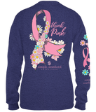 Think Pink - Ribbon - Breast Cancer Awareness - SS - F23 - Adult Long Sleeve
