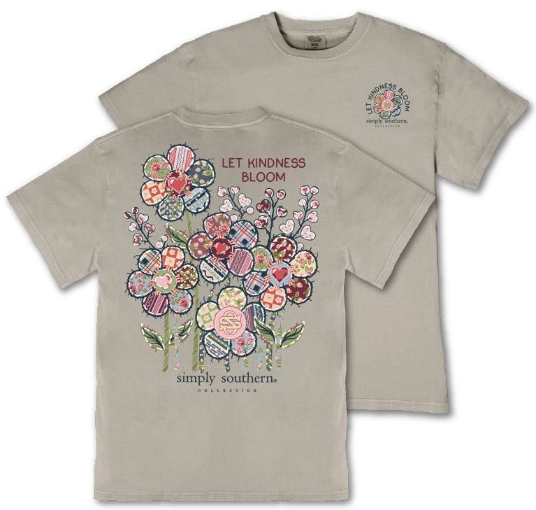 Let Kindness Bloom - Flowers - Patchwork - F26 - SS - YOUTH T-Shirt