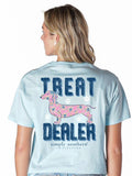 Treat Dealer - Dachshund - Flowers - S26 - SS - Adult T-Shirt