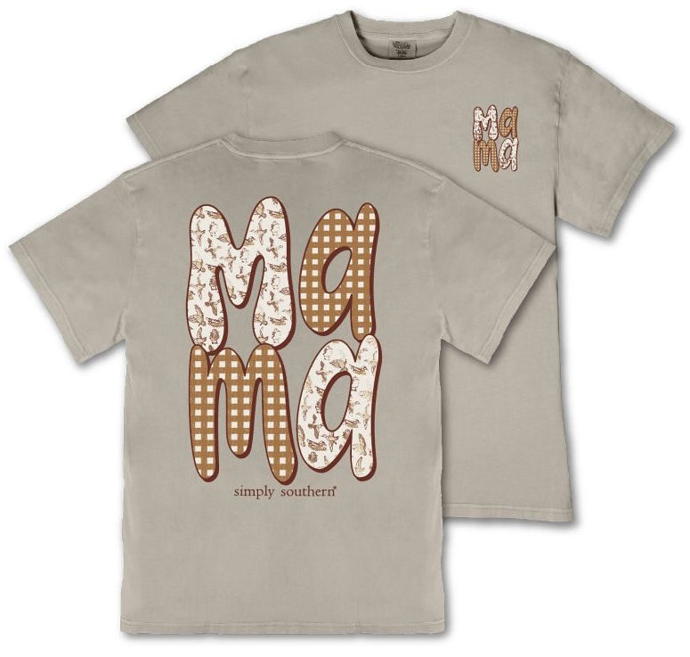 Mama - Duck - Plaid - F26 - SS - Adult T-Shirt