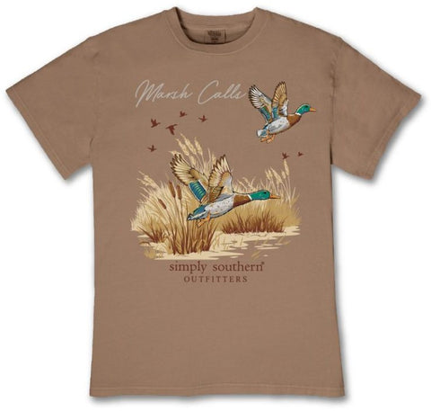 Marsh Calls - Ducks - Swamp - F26 - SS - Adult T-Shirt