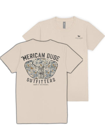 Merican Dude Outfitters, Deer Camo - SS - F25 - YOUTH T-Shirt