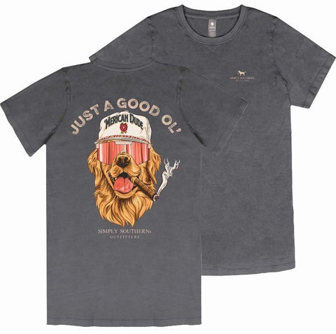 Just A Good Ol' - Merican Dude - Lab - Cigar - S25 - SS - Adult T-Shirt