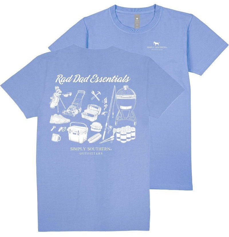 Rad Dad Essentials - Golf Clubs - Grill - Fishing Rod - S25 - SS - Adult T-Shirt