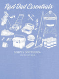 Rad Dad Essentials - Golf Clubs - Grill - Fishing Rod - S25 - SS - Adult T-Shirt