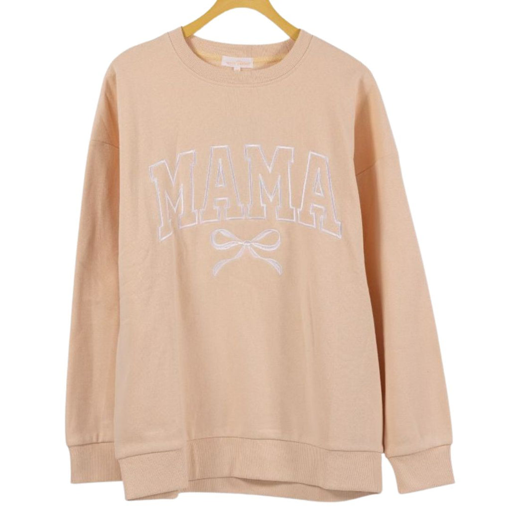 Everyday Embroidered Crew - Mama Bow - F26 - Adult