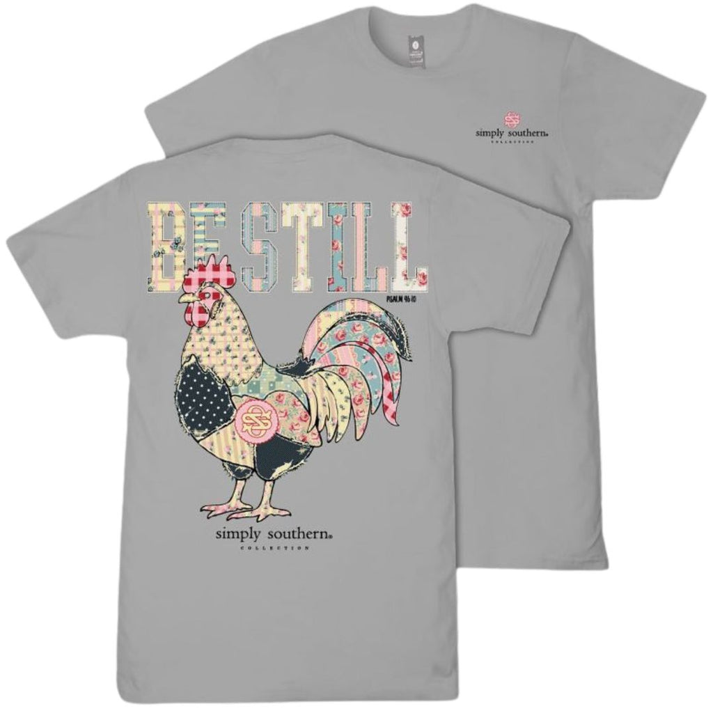 Be Still - Rooster - Patchwork - S26 - SS - Adult T-Shirt