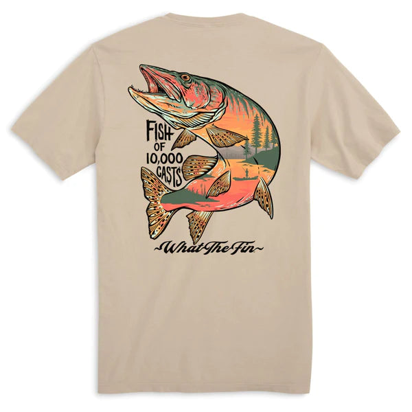 Musky - Fish of 10,000 Casts - Adult T-Shirt - What The Fin