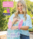 Peeps Stamps - Bunnies & Chick - Pink Bow & Stars - S26 - SS - YOUTH T-Shirt