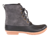 Rain Boots Lace Up - Suede Dark Grey - F21 - Simply Southern
