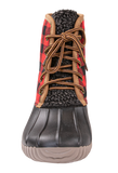 Rain Boots Lace Up - Plaid Red - F21 - Simply Southern