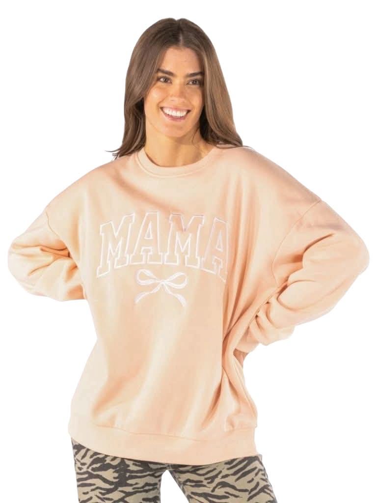 Everyday Embroidered Crew - Mama Bow - F26 - Adult