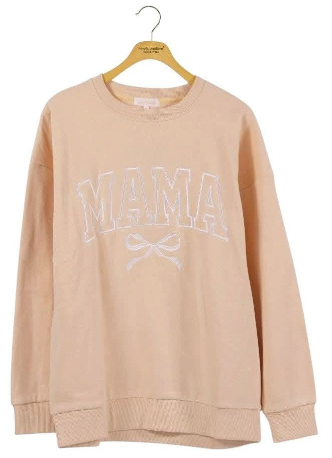 Everyday Embroidered Crew - Mama Bow - F26 - Adult