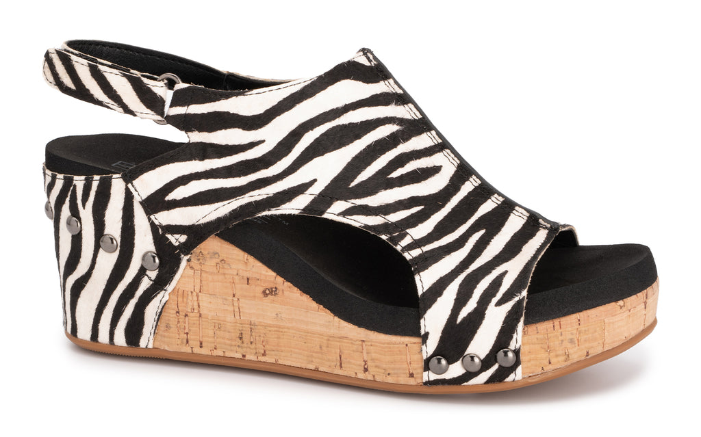 Pasture Zebra Sandal - Boutique by Corkys
