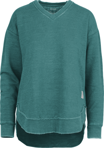 Melange West Hall - Emerald - Long Sleeve Crew - Royce