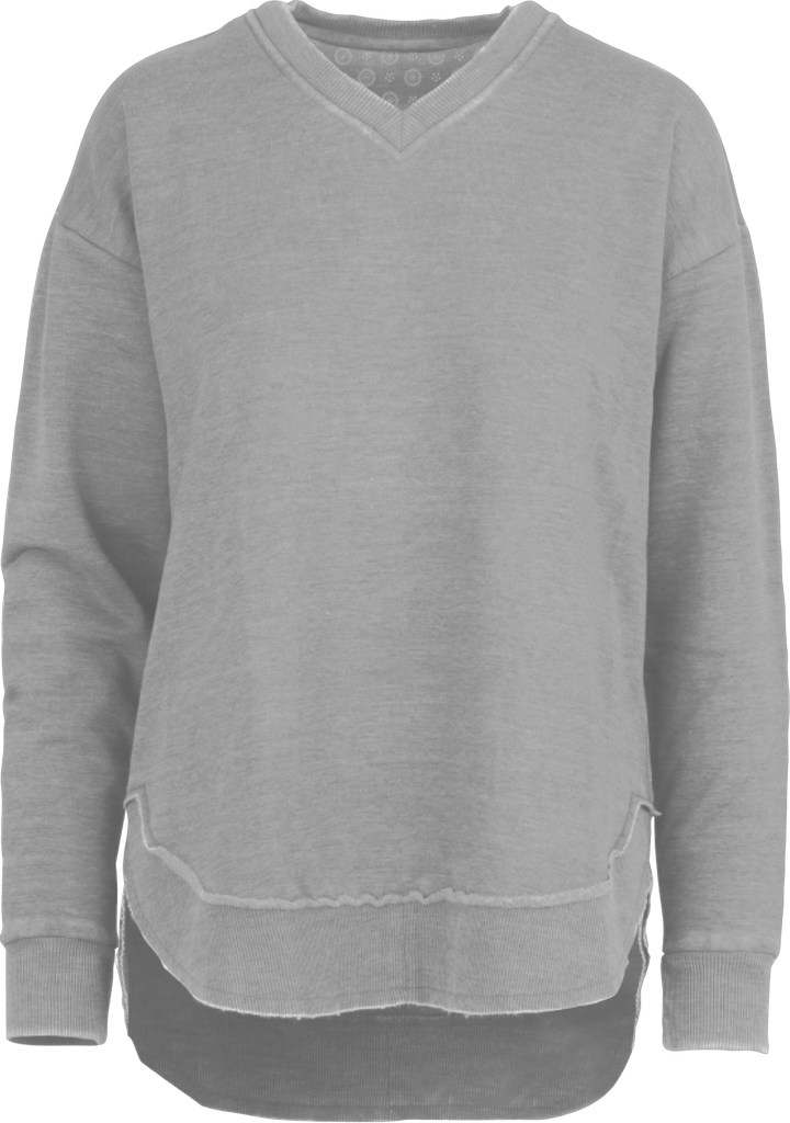Melange West Hall - Grey - Long Sleeve Crew - Royce