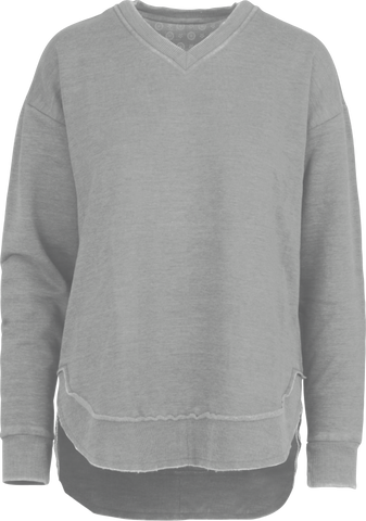 Melange West Hall - Grey - Long Sleeve Crew - Royce