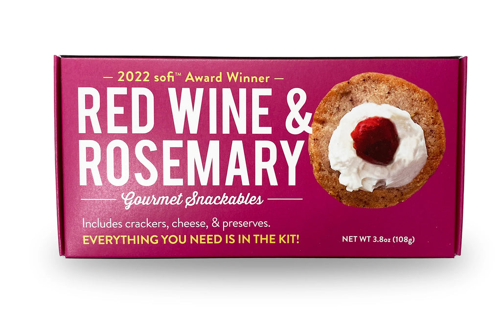 Snackable Red Wine & Rosemary Crackerology Kit