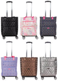 Swirl Quilted Convertible Rolling Tote - F26 - Simply Southern