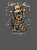 Yeehaw and Amen - Dachshund - S26 - SS - YOUTH T-Shirt