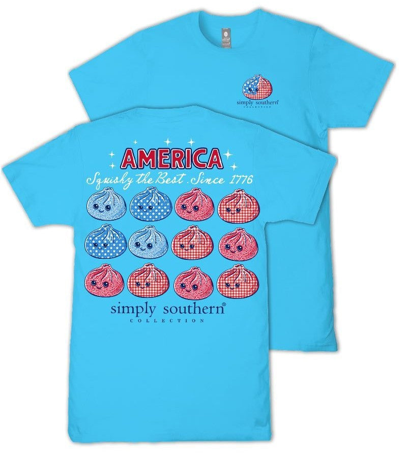 America Squishy The Best - Since 1776 - Dumplings - USA - S26 - SS - Adult T-Shirt
