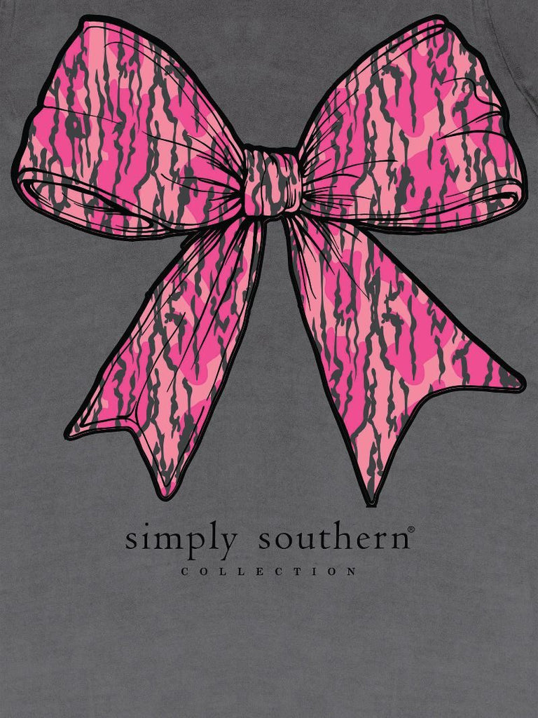 Camo Pink Bow - S25 - SS - Adult T-Shirt