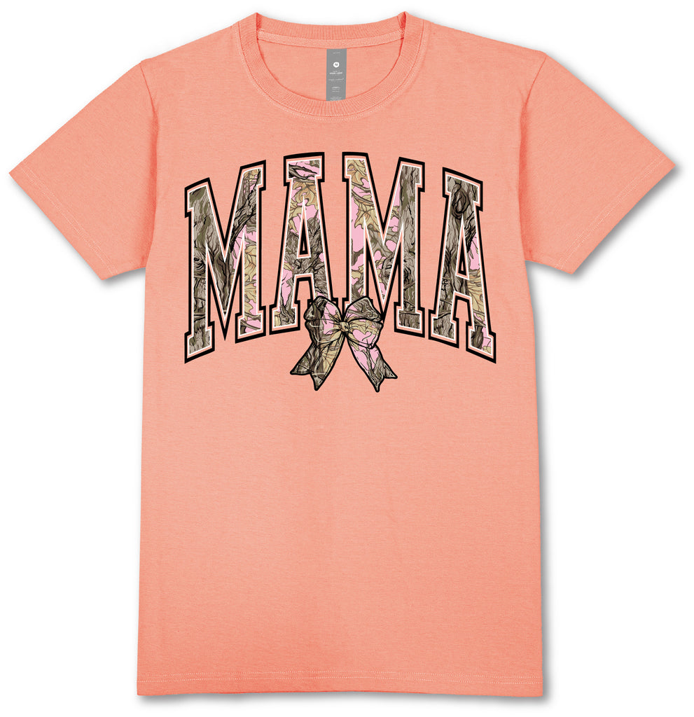Camo Mama - Bow - SS - S25 - Adult T-Shirt