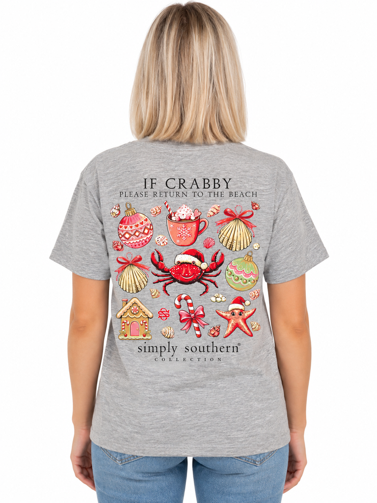 If Crabby Please Return To The Beach - Christmas - F26 - SS - Adult T-Shirt