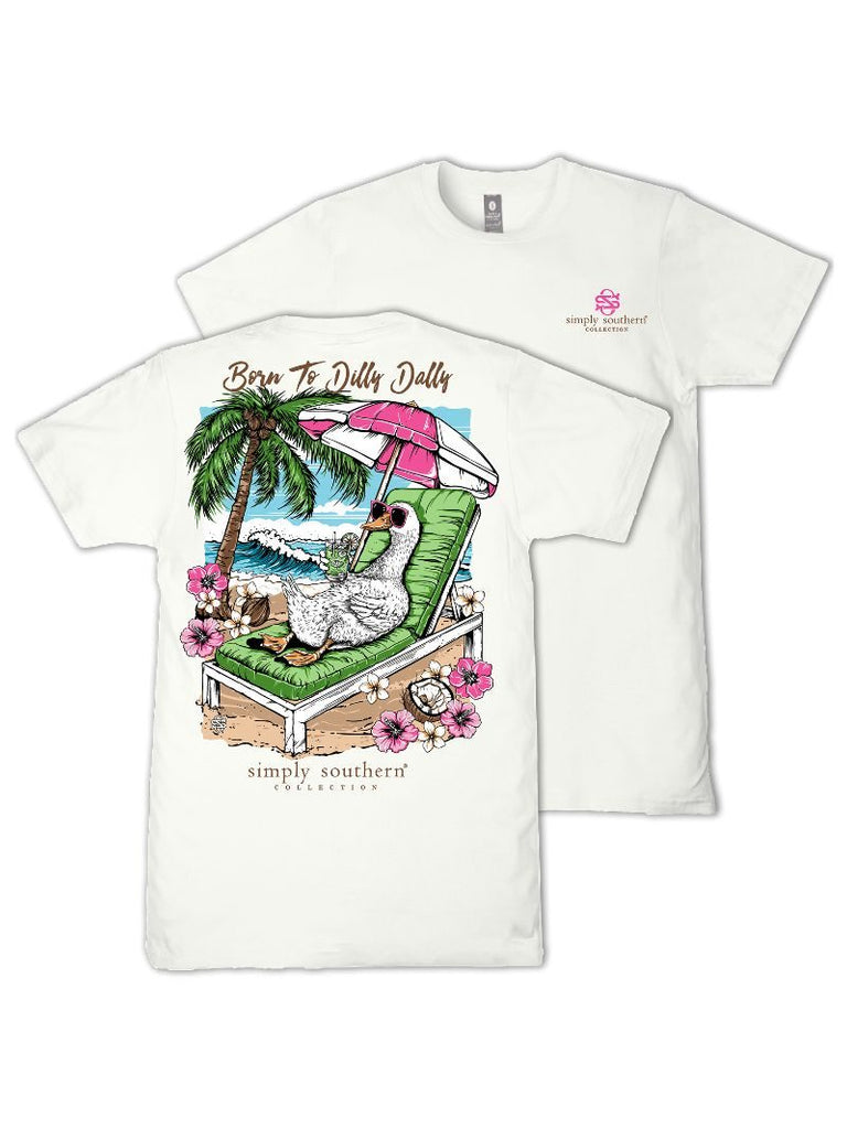 Born To Dilly Dally - Goose - Beach - S26 - SS - Adult T-Shirt