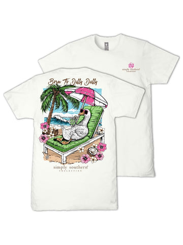 Born To Dilly Dally - Goose - Beach - S26 - SS - Adult T-Shirt