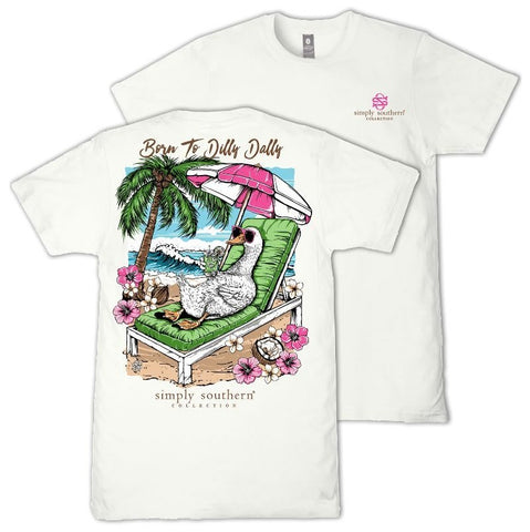 Born To Dilly Dally - Goose - Beach - S26 - SS - Adult T-Shirt