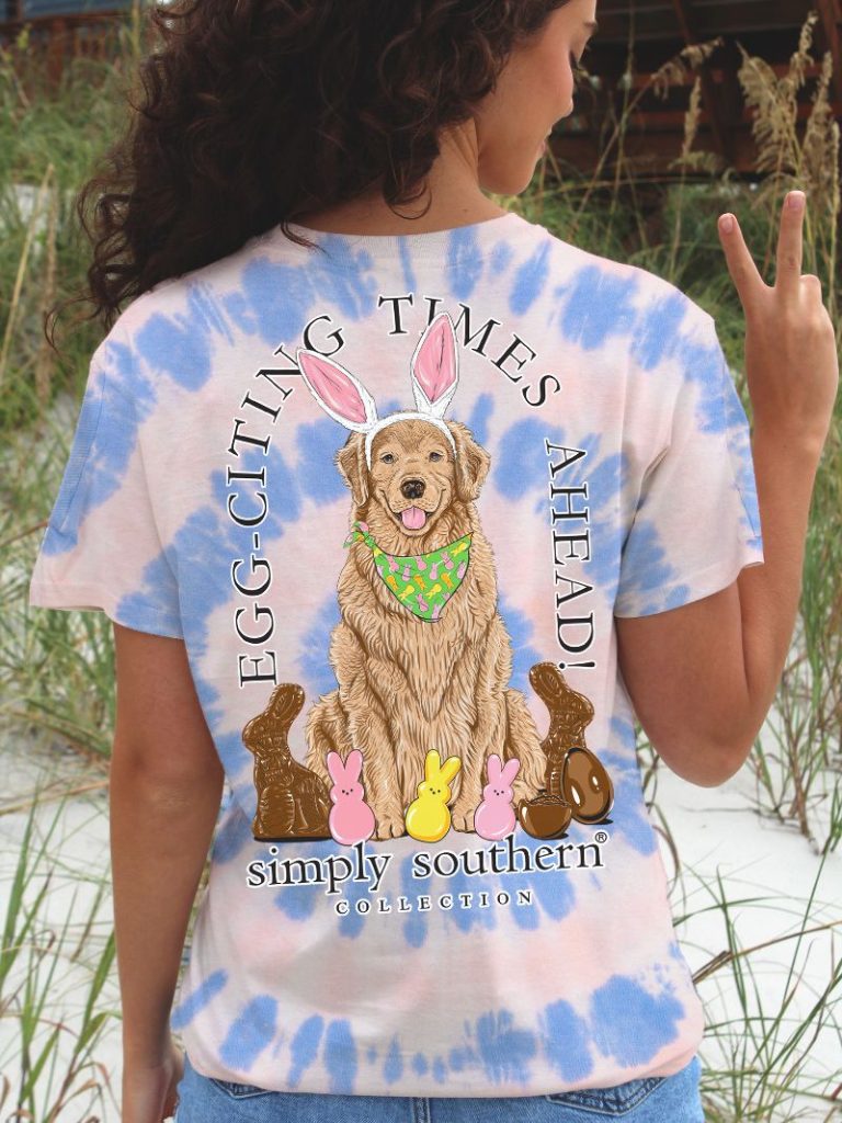 Egg-citing Times Ahead - Easter - Dog - Bunnies - S24 - SS - Adult T-Shirt