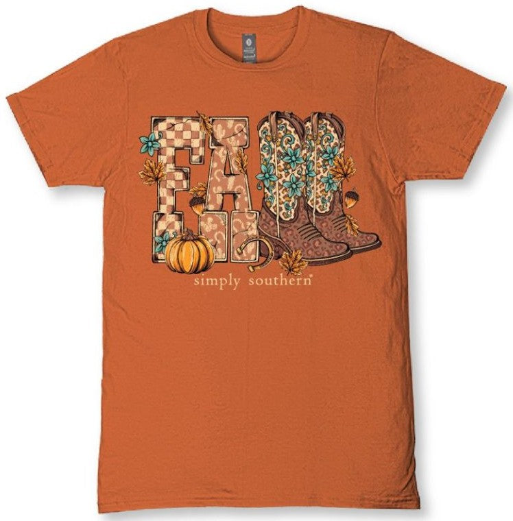 Fall - Cowboy Boots - Pumpkin - S26 - SS - YOUTH T-Shirt
