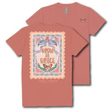 Grow in Grace - Butterfly - Bow - Flowers - SS - F25 - Adult T-Shirt