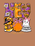 Hey Boo - Halloween - Pumpkin - Ghost - SS - F25 - Adult T-Shirt