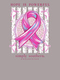 Hope is Powerful - Breast Cancer Awareness - F26 - SS - Adult T-Shirt