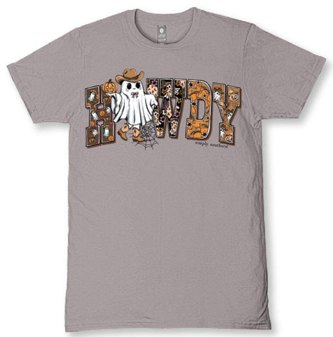 Howdy - Ghost - Halloween - F26 - SS - Adult T-Shirt