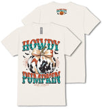 Howdy Pumpkin - Cow Print - Bow - Webs - Bats - Fall - SS - F25 - Adult T-Shirt