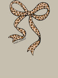 Leopard Bow - S25 - SS - Adult T-Shirt