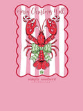 Merry Christmas Y'all - Lobster - Candy Cane - Bow  - F25 - SS - YOUTH T-Shirt